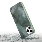 General Supply Goods + Co iPhone 12 12 Pro Hybrid Protective Case - Jade Green Marble-All around protection