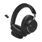 AKG N9 Hybrid Wireless Over-Ear Noise Canceling Headphones - Black-Ultra comfort and ingenious design: The ultra-lightweight band and cushioned earcups are comfortable enough to let you enjoy heightened clarity and undistorted pure sound all day, every day. Whenever you’re not using the supplied USB dongle, it fits neatly into the left earcup—never misplaced, always within reach. The volume can be easily controlled by turning the earcup knob.