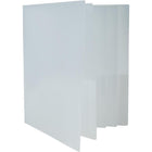 JAM Paper Heavy Duty Plastic Multi-Pocket Folders - 10 Pocket Organizer - Clear - 2 Pack-Multiple Pocket Folders w/ Inner Pocket Sections | Colour: Clear