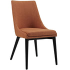 Modway Viscount Fabric Dining Side Chair - Orange - 2 Pack-Dense Foam Padding