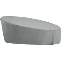 Modway Immerse Convene / Sojourn / Summon Daybed Outdoor Patio Furniture Cover - Grey-Outdoor Patio Daybed Furniture Cover