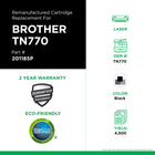 CIG Brother TN770 Remanufactured Toner Cartridge - Super High Yield - Black-4500