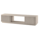 Hudson&Canal Dorian TV Stand for TV's up to 78" - Alder White-The top has a weight capacity of 75lbs, cabinets can hold 50lbs each