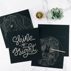 Art 101 Ultimate Scratch Art Combo Kit - 41 Pieces Set-Includes 4 spiro tools and 2 scratch tools to give you plenty of options for creating your designs