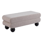 Zuo Davao Bench - Grey-Comfy and durable polyester fabric