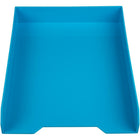 JAM Paper Stackable Paper Organizer Tray - Blue-Quantity: 1 Stack-able Tray per Pack | Can be stacked to maximize space & keep your desk organized 