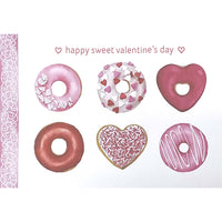 Mill Brook Studio Valentine's Day Greeting Cards/Envelopes - 5-3/8" x 7-3/4" - Donuts - 18 Pack-Premium quality greeting cards