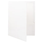 JAM Paper Glossy Two Pocket Presentation Folder, White, 12 Pack (103489dg)-Finish: glossy