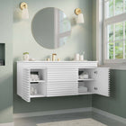 Modway Render 48" Wall-Mount Bathroom Vanity - White-Full-Extension Drawers