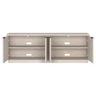 Hudson&Canal Mansfield TV Stand for TV's up to 78" - Alder White-Clean with a soft, dry cloth and no harsh chemicals or abrasive cleaning materials
