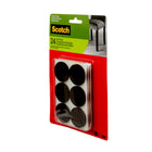 Scotch 1.5" Round Felt Pads - Brown - 24 Pack-Great for protecting hardwood floors