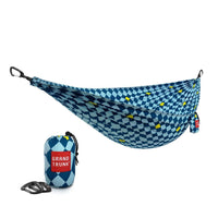 Grand Trunk Trunk Tech Hammock - Blue Checkered-Stronger, lighter and more compact than any other 11' hammock