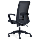 Offices to Go Adapt High Back Synchro-Tilter Office Chair with Fixed Loop Arms - Black-Pneumatic seat height adjustment to raise or lower seat height allowing your feet to rest flat on the floor in order to avoid pressure under your thighs which eases blood flow