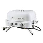 Kenmore 2 Burner Retro Tabletop Gas Grill - Pearl-Cast Aluminum Lid and Firebox.
