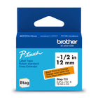 Brother Genuine BTAGT31 Label Tape for P-touch Label Makers - Black on Orange - 12 mm W x 4 m L-Whatever your project, you have our word on it.Trust Brother, Canada’s reliable label maker brand for all your labelling needs.
