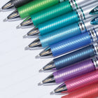 Pentel EnerGel Liquid Gel Refillable Grip Pen - Retractable - 0.7mm - Turquoise Ink-Turquoise