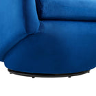 Modway Series Performance Velvet Fabric Swivel Chair - Navy-8