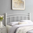 Modway Abigail Metal King Headboard - White-Powder Coated Iron Construction