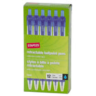 Staples Comfort Clicker Pens - Fine Tip - Blue - 864 Pack-Ballpoint tip