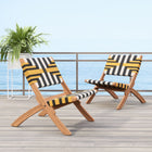 Zuo Sunbeam Lounge Chair - Multicolor-Dimensions: 30.7" L x 24.0" W x 29.1" H