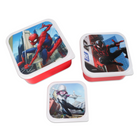 Danawares Marvel Spider-Man 3-Piece Square Lunch Box Set-3 different size containers to hold your sandwich and sides