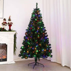 MotionGrey Artificial Christmas Tree - 6 ft Hinged Tree with Warm LED Lights - Green-4