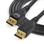 Startech 13ft (4m) VESA Certified DisplayPort to DisplayPort Cable - Black-Applications: ideal for home/offices/boardrooms/classrooms, works with your professional workstations: Dell XPS 11th Gen, HP Z2 G8 Tower with Radeon Vega Frontier/Pro WX Series/W5500/Pro Duo & NVIDIA Quadro P graphics cards; Use with UHD monitors/displays