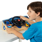 Melissa & Doug Vroom & Zoom Interactive Wooden Dashboard Steering Wheel Pretend Play Driving Toy - FSC Certified-8