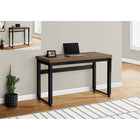 Monarch Specialties 7675 48" Computer Desk - Walnut/Adj.Height/ Black Metal-Product dimensions: 47.25 inches L x 23.75 inches D x 29.5 inches H - height adjustable from 29.5 inches to 48 inches