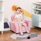 Qaba Kids Mini Princess Sofa Chair- Pink-Excellent spot for your child to watch movies, play games and more  