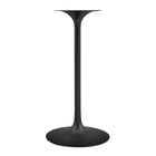 Modway Lippa 28" Round Faux Marble Bar Table - Black-Assembly Required