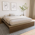 Nexera James Platform Bed - Queen Size - Brown Oak-6