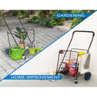 Mount-It! Small Rolling Utility Shopping Cart - Black-Folds flat for convenient storage when not in use