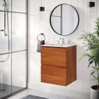 Modway Scenic 18" Wall-Mount Bathroom Vanity - Cherry/White-Melamine Construction