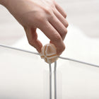 PawHut 18" H 12 Panel Plastic Pet Pen - White-Made with solid metal and PP resin for a stable structure 