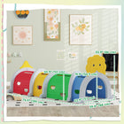 Qaba Lion Design Toddler Play Tunnel - 76.4" x 34.6" x 33.9" - Multi-colour-Allows multiple play methods such as crawling or hide and seek 