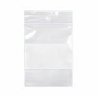 KL Rubber Resealable Polyethylene Bag With White Id Block & Hang Hole - 2 Mil - 2" x 3” - 1000 Pack-Offset lip design with durable zipper for easy opening and secure closure