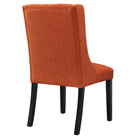 Modway Baronet Button Tufted Fabric Dining Chair - Orange-Chair Weight Capacity: 500 lbs