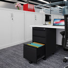 Ceha MDG Series Box-Box-File Mobile Pedestal - Jet Black -Space-Saving: Compact footprint fits seamlessly under desks or in workspaces.