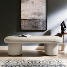Modway Orla Performance Velvet Bench - Almond-Versatile Seating