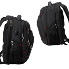 Swissdigital Neptune Backpack with SD Finder-TSA-FRIENDLY - The perfect backpack for air travel. With just a few simple moves, the backpack can be opened 180 degrees, allowing airport security personnel to quickly and easily inspect your carry-on without taking out the laptop or tablet.