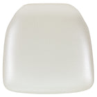 Flash Furniture Hard Ivory Vinyl Chiavari Chair Cushion-Firm Chair Cushion