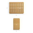 Modway Aiko Japandi Accent Cabinet - 39" - Light Oak-Ash Wood Veneer