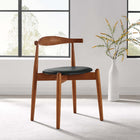 Modway Stalwart Dining Side Chair - Dark Walnut/Black-Assembly required
