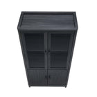 Manhattan Comfort Jodie 31" Mid-Century Modern Bookcase - Charcoal Grey-Home Assembly Required. All Hardware Included