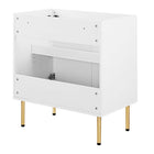 Modway Chaucer 30" Bathroom Vanity Cabinet - White-Sink Basin And Fixtures Not Included