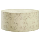 Modway Cosmos 35" Round Burl Wood Coffee Table - Bleached Burl-Modern, Nature-Inspired Design