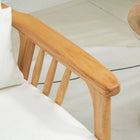 HOMCOM Accent Chair with Cushioned Seat and Back for Bedroom - Cream White-Seat Thickness: 6.3" (16 cm.)
