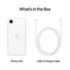 Apple iPhone 16e - 128 GB - White - Unlocked-Privacy—Use Face ID to securely unlock, sign in and pay.