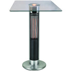 EnerG+ 1500-Watt Infrared Bar Table Electric Outdoor Heater-Bar height table perfect for seating a few people with a central heated column for just the perfect warmth all around